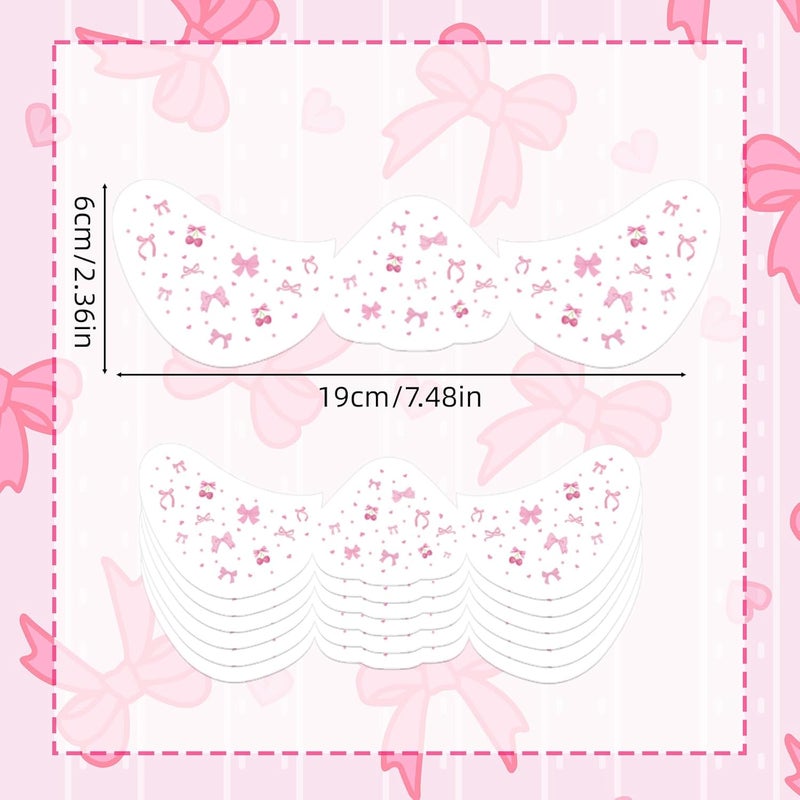 Sinbana Budget friendly premium quality 6 Pieces Halloween Face Summersprout Stickers, Waterproof Temporary Face Arm Tattoos Children and Adults Scary Makeup Accessories for Halloween Party (Bow Design) Repeated use trusted quality - Image 2