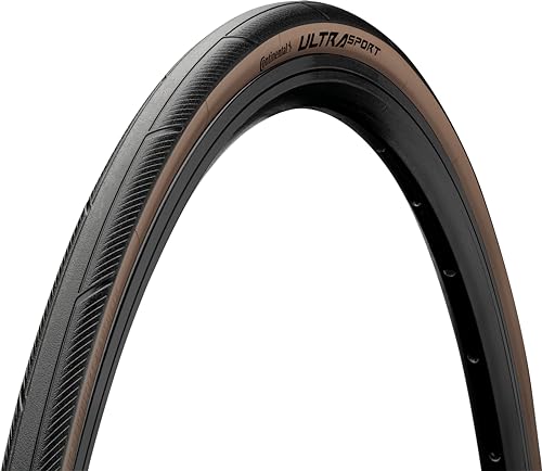 Continental Ultra Sport Iii Clincher Tire Black/Brown, Puregrip, Performance, 700X28mm - Image 1