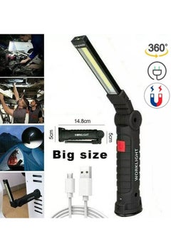 Generic LED Work Light,Rotate Grill Light and 5 Modes Bright LED Flashlights, COB Rechargeable Work Lights with Magnetic Base, Inspection Light for Car Repair, Household, Camping  - Image 1