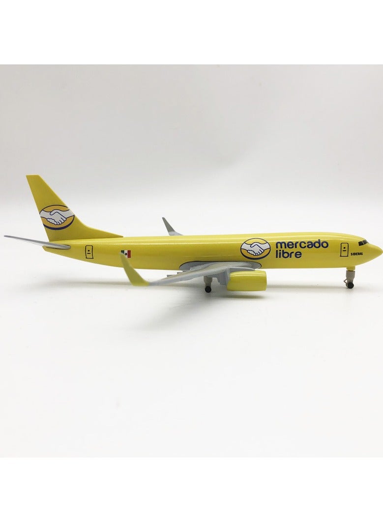 general Aircraft model Mexican B737 solid alloy model aircraft static ornament with landing gear has both commemorative and ornamental value - Image 3