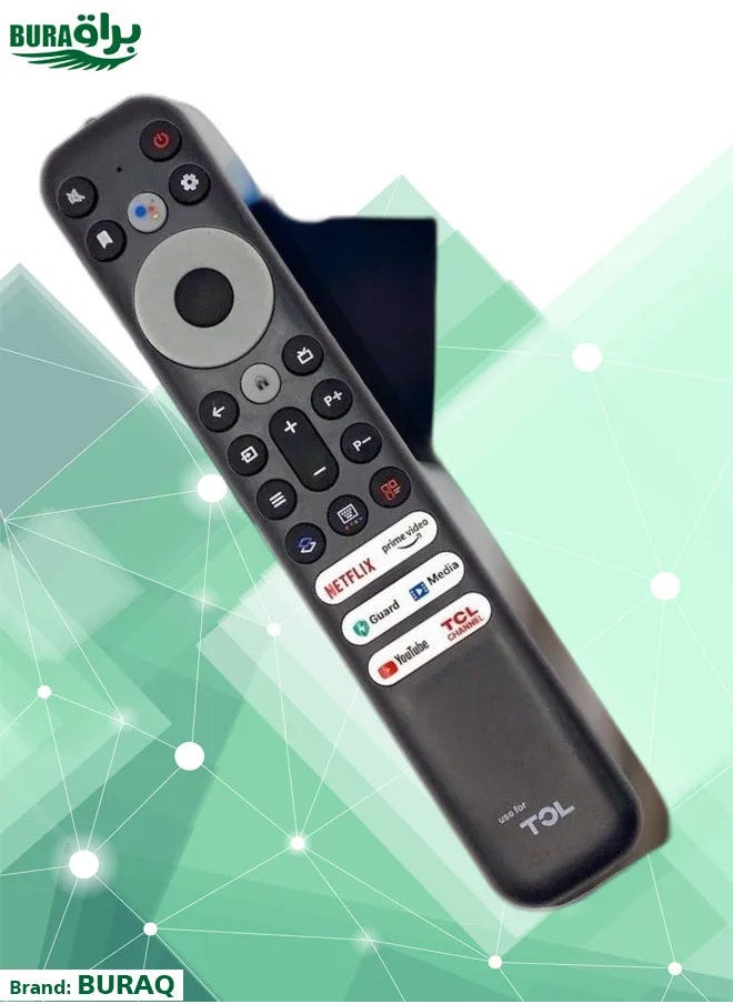 BURAQ - Replacement Universal Remote Control For TCL LED/LCD Smart TV Black - Image 1
