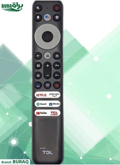 BURAQ Replacement Universal Remote Control For TCL LED/LCD Smart TV Black  - Image 3