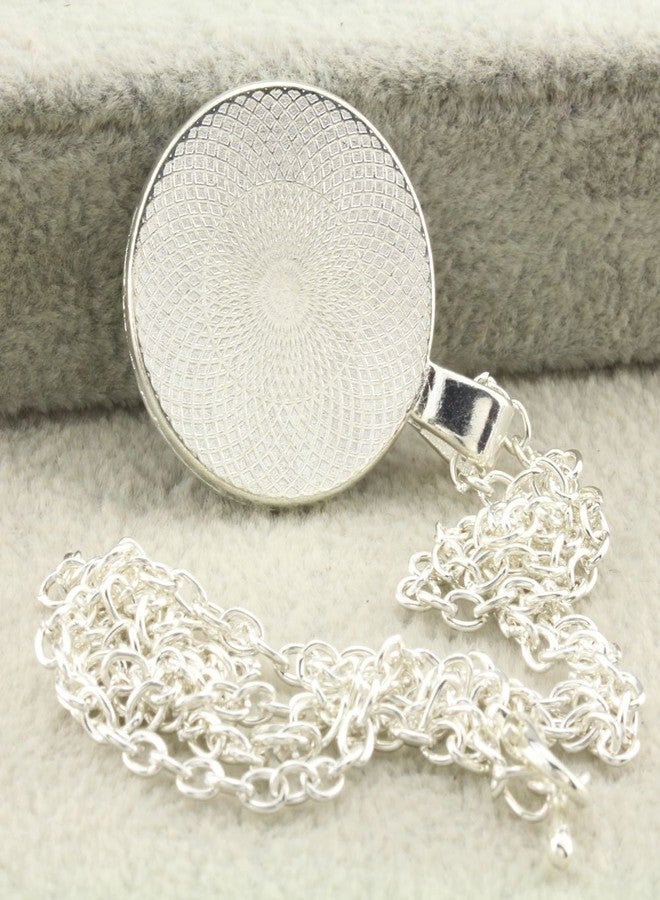FM FM42 Silver-tone Starry Night Vincent Van Gogh Round Pendant Necklace with 26" Rolo Chain TN1144 - Image 5