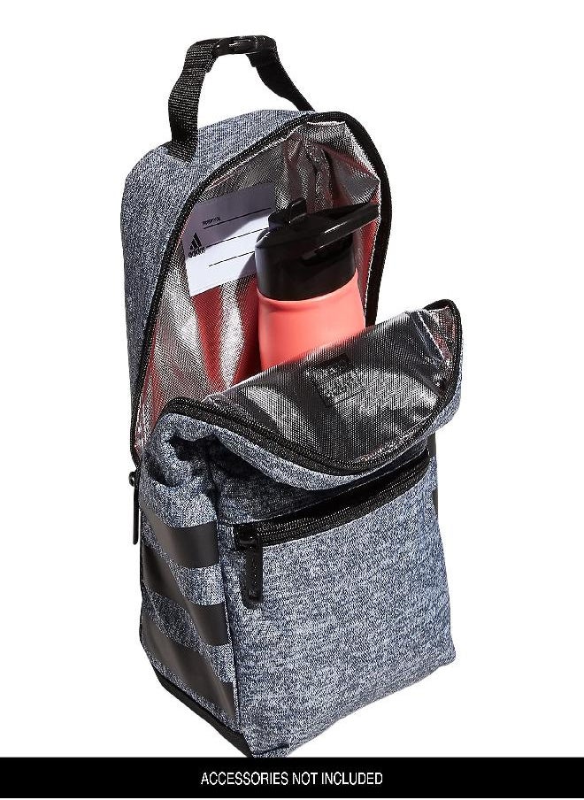 Adidas adidas Santiago 2 Insulated Lunch Bag, Jersey Onix Grey/Black, One Size  - Image 3