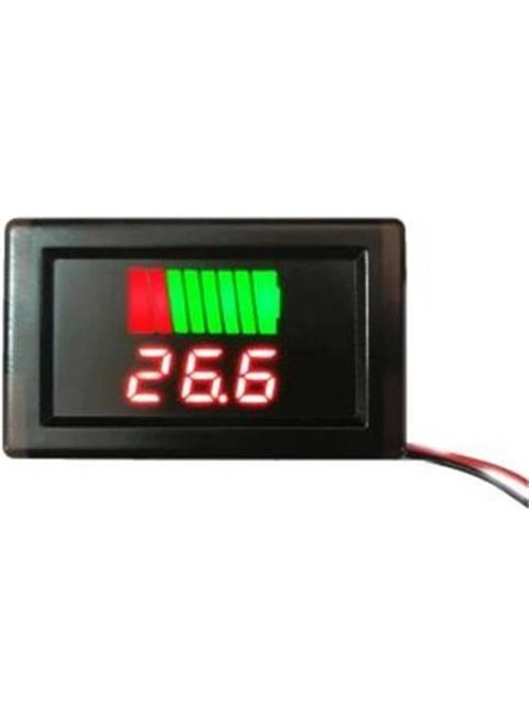 Robo World Battery Capacity Indicator with Voltmeter 12-24V