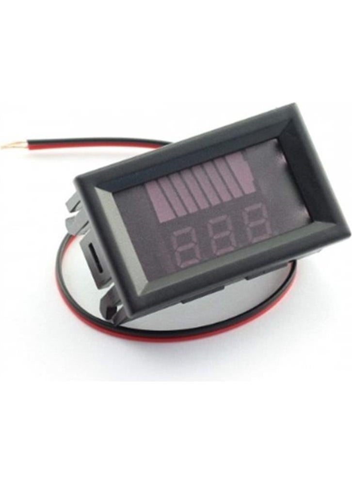 Robo World Battery Capacity Indicator with Voltmeter 12-24V