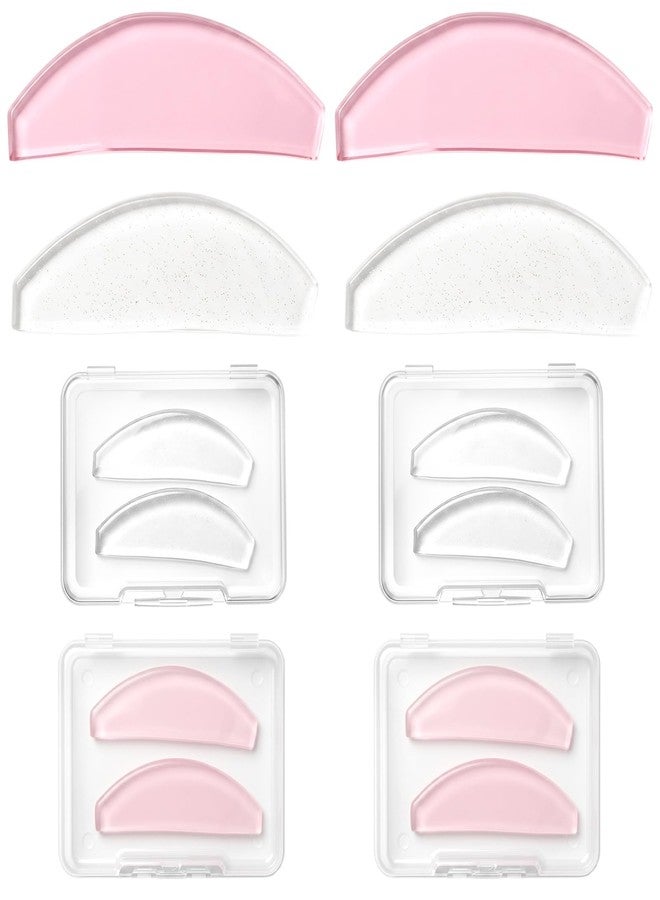 Molain 8 Pcs Flat Lash Lift Shields, Korean Lash Lift Pads Ultra-Thin Self Adhesive Reusable Lashes Lifts Shields Eyelashes Pad for Salon Perming Softening Pads - Image 1