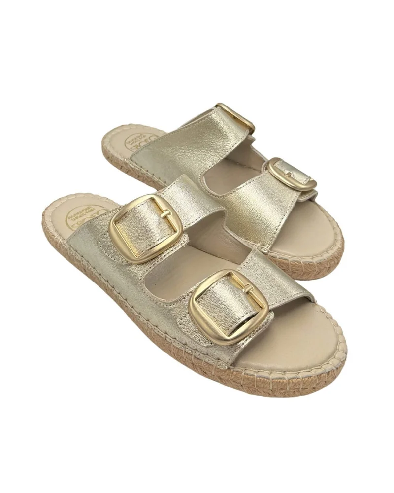 SHOEQ Champagne Urban Espadrille Slide for Women | Best Price UAE