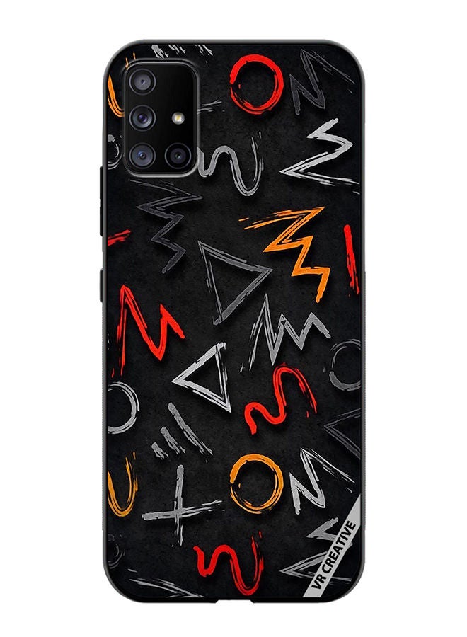 VR CREATIVE Protective Case Cover For Samsung Galaxy A51 5G Abstract Design Multicolour - Image 1