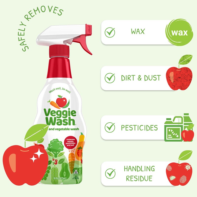 Veggie Wash Fruit and Vegetable Wash, Ideal for Cleaning Produce, 1 Gallon - Image 4