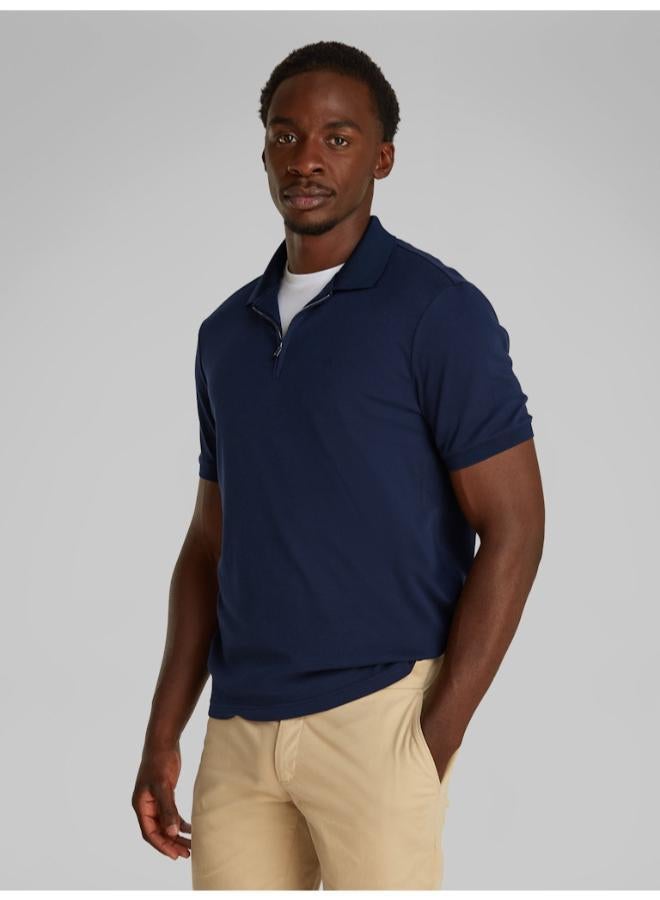CALVIN KLEIN Casual Half Zip Polo - Image 1
