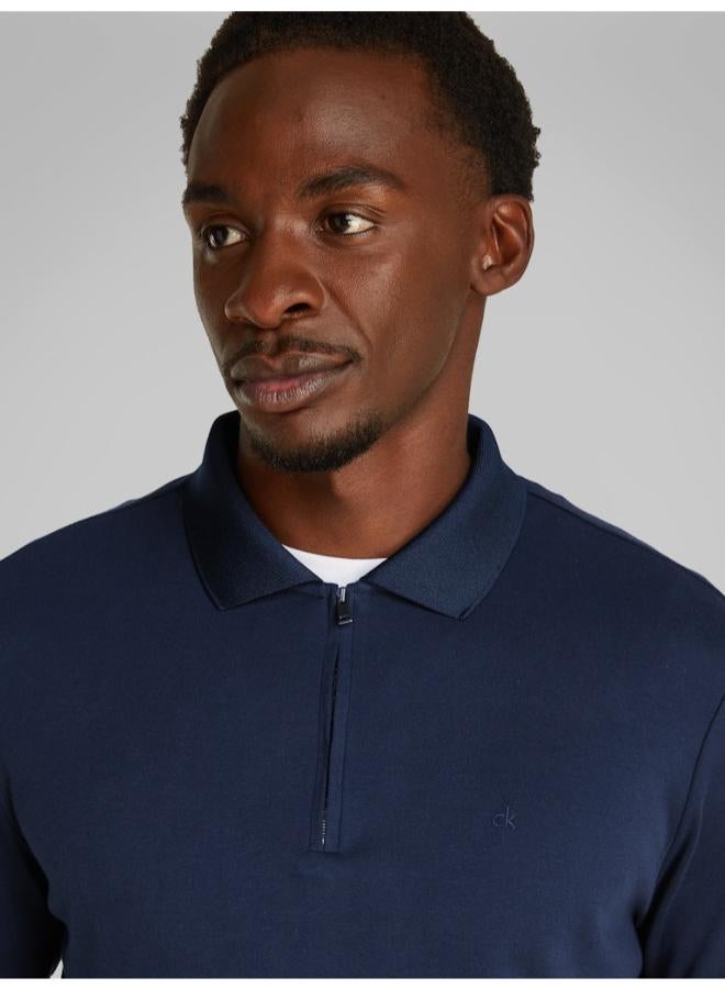 CALVIN KLEIN Casual Half Zip Polo - Image 3