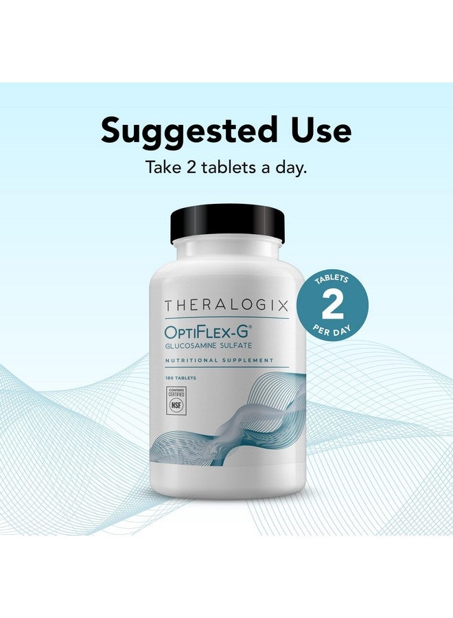 Theralogix OptiFlex-G Glucosamine Sulfate - 90-Day Supply - Joint Support Supplement - Supports Joint Health for Men & Women - Glucosamine Joint Supplement - NSF Certified - 180 Tablets - Image 3
