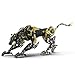 Wauvmoss 3D Metal Puzzle for Adults 506Pcs Steampunk Mechanical Leopard Model Kits to Build DIY Creative Art Desktop Ornament for Home Office Decor BlackGold - Image 2