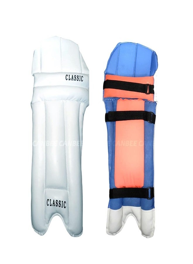 Canbee واقيات ساق للكريكيت من كانبي، للجنسين، كاملة، للشباب والأطفال والأولاد | واقيات للضرب للأولاد | معدات حماية خفيفة الوزن ومريحة للاعبين الكبار والصغار، واقيات ساق بمقاسات مختلفة للاعبي الكريكيت المبتدئين (للأولاد) - Image 1