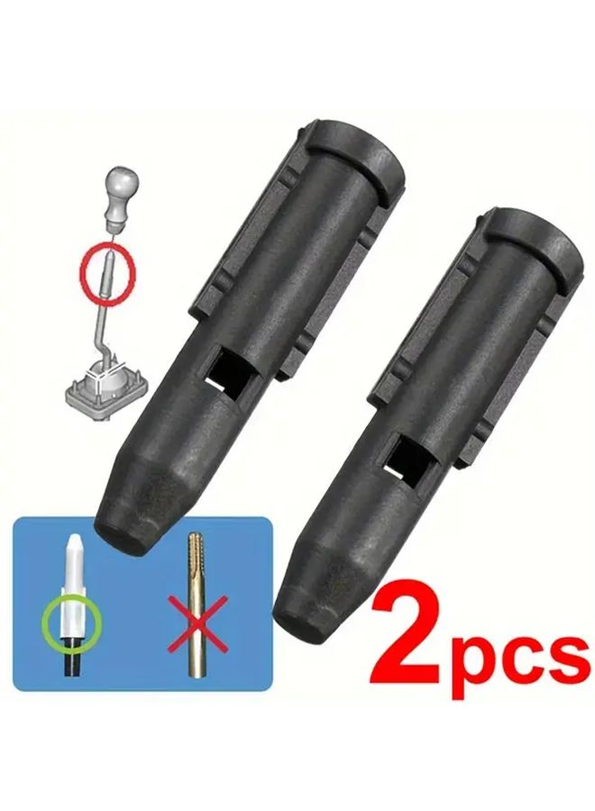 2pcs Gear Shift Knob Inner Sleeve Adapter For Peugeot Citroen Compatible Models - Image 1