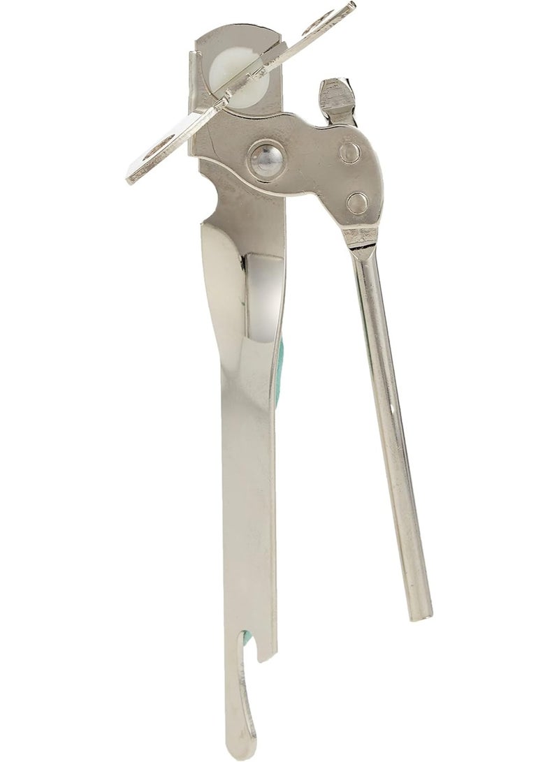 Metaltex 2 In 1 Can Opener With Cap Lifter Durable Nickel Plated Metal - Image 2