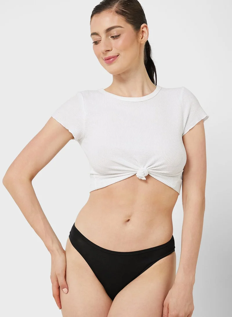 Marks & Spencer 5 Pack No Vpl Cotton Modal High Leg Knickers