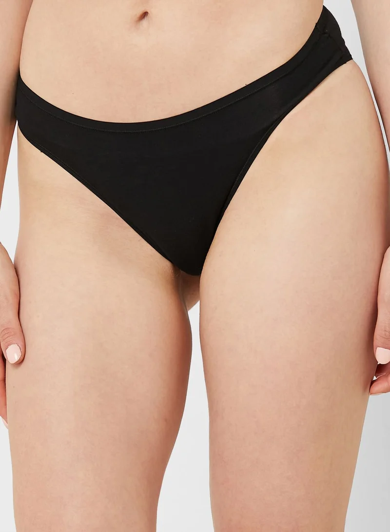 Marks & Spencer 5 Pack No Vpl Cotton Modal High Leg Knickers