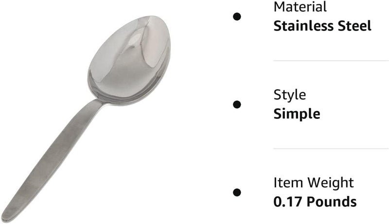BNAZIND Kunz Perforated and Regular Set | Pack of 2 | 18/10 Stainless Steel | 9 Inch Cooking Dinner Serving Basting Quenelle Chef Spoon | - Image 4