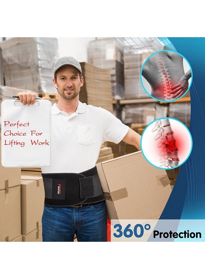 FEATOL FEATOL Back Brace for Lower Back Pain, Breathable Back Support Belt for Women & Men with Lumbar Pad, Lumbar Support Belt for Heavy Lifting & Work, Sciatica, Scoliosis 3XL (Waist Size:54''-63'')  - Image 4