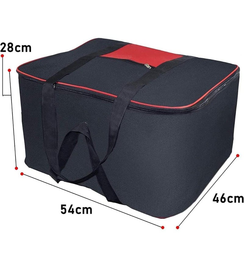 Newerabysanchi 1 Pack Nylon Big Underbed Moisture Proof Storage Bag54 x 46 x 28 cm Black Rectangular  - Image 2