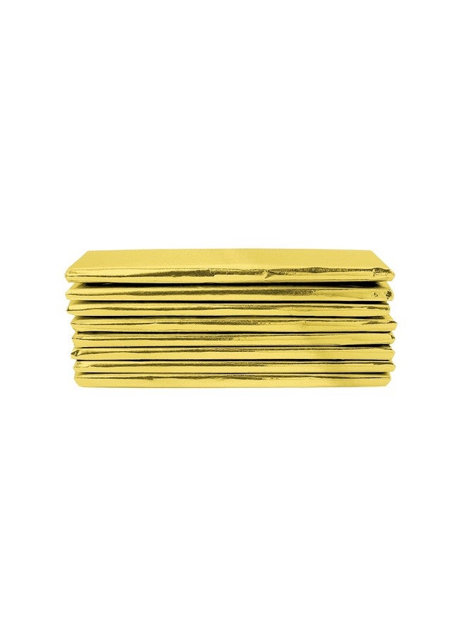 Foilman Foil Wrapper - Pack of 100 Candy Bar Wrappers with Thick Paper Backing - Folds and Wraps Well - Best for Wrapping 1.55Oz Candies/Chocolate Bars/Gifts - Size 6" X 7.5" (Gold)  - Image 2