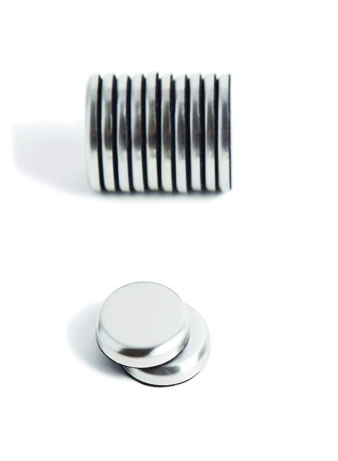 U Brands High Energy Brushed Metal Magnets for Glass Dry Erase Boards, 1.25”, Silver, 12-Count (2911U00-12) - Image 1