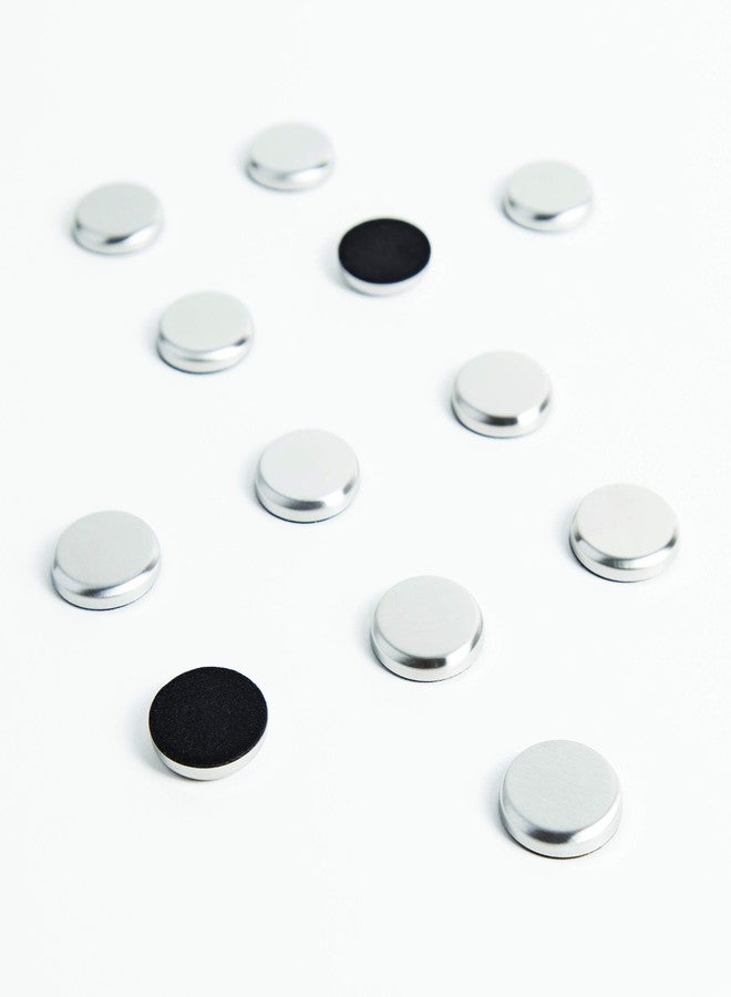 U Brands High Energy Brushed Metal Magnets for Glass Dry Erase Boards, 1.25”, Silver, 12-Count (2911U00-12) - Image 5
