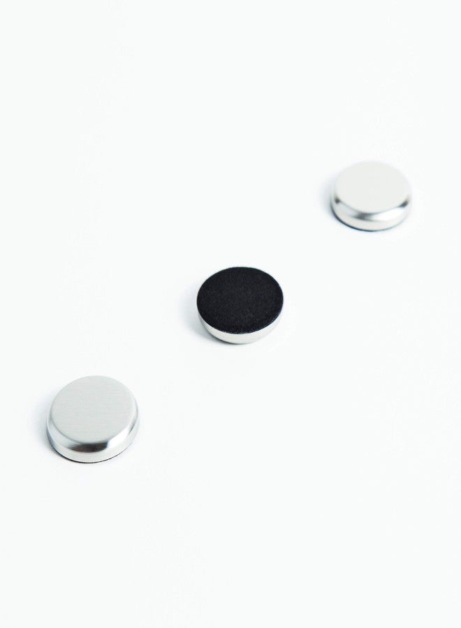 U Brands High Energy Brushed Metal Magnets for Glass Dry Erase Boards, 1.25”, Silver, 12-Count (2911U00-12) - Image 3