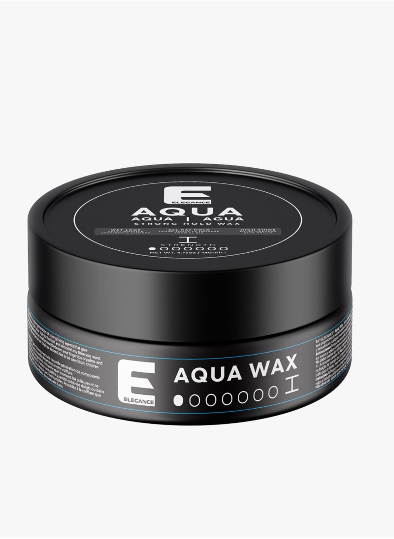 Elegance - Elegance E Series Aqua Wax Strength 1 White - 140ml: Strong Hold, Flexible Styling, Residue-Free, No Stickiness - Image 1
