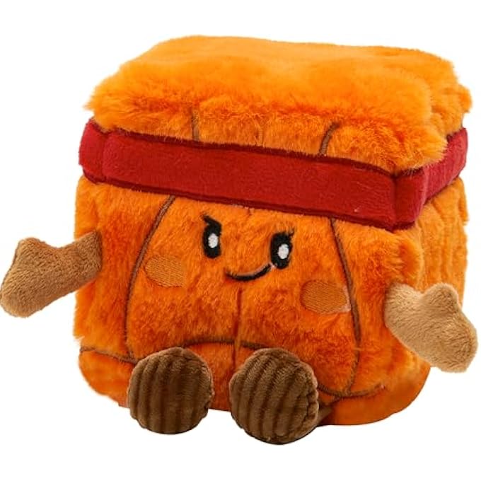 MGM Toy - Squarepal - Basketball - Anti-Stress Plush - 193619 - Memory Foam - Gadget - Gift - Sports - Rehabilitation - Anxiety - Sensory Toy - From 2 Years - Image 1