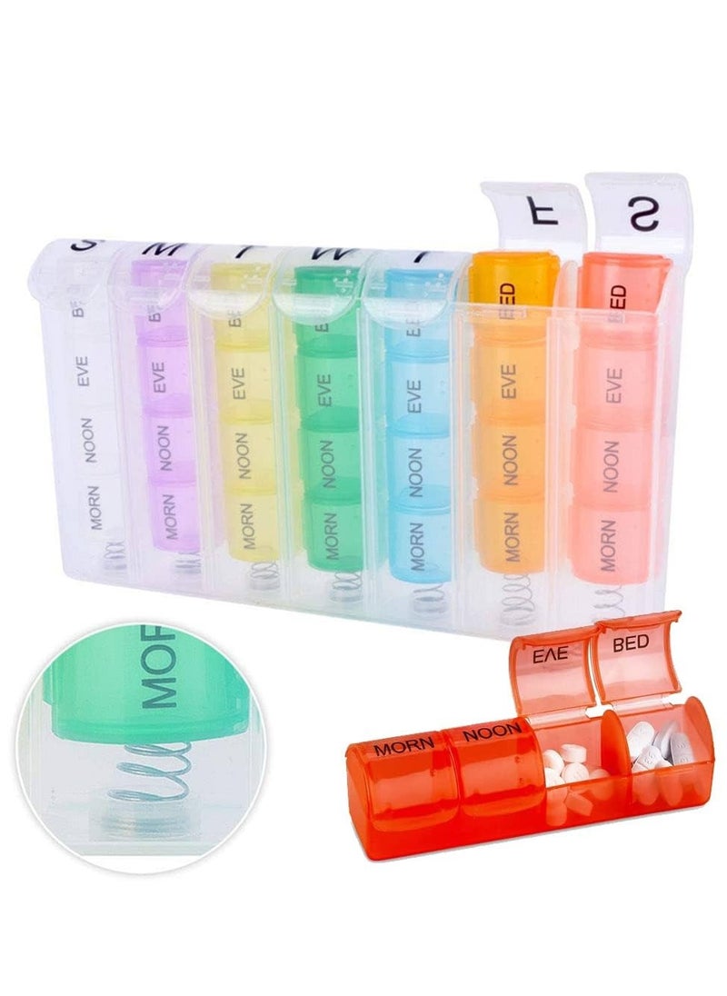 MR. Easy-to-carry 7-piece medication cutter with space to store 