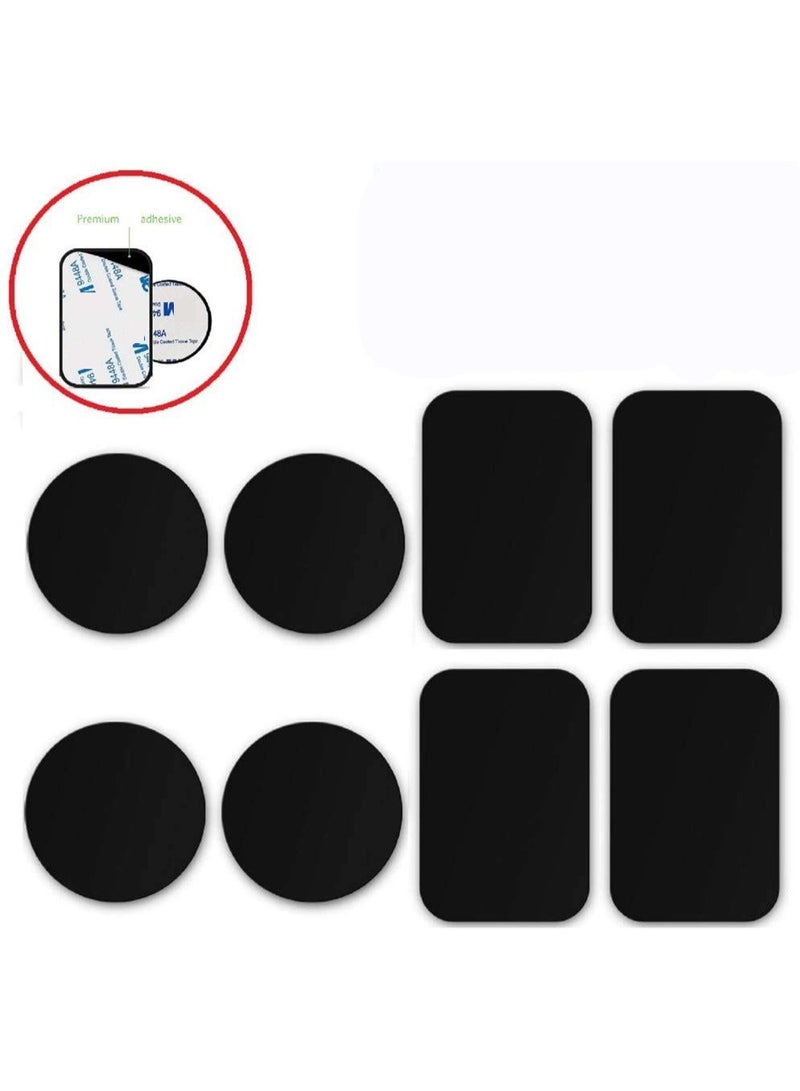 Mobile Magnet Plate 8-Piece Anti Scratch Magnetic for Car Phone Holder Sticker Set - Image 2