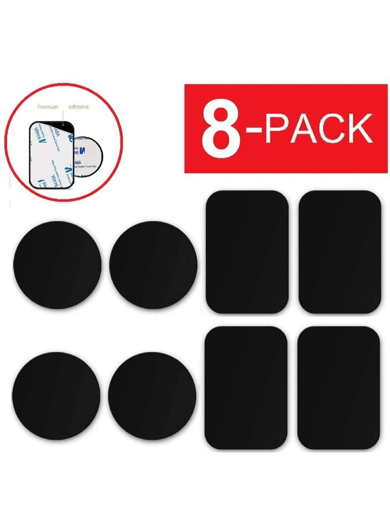 Mobile Magnet Plate 8-Piece Anti Scratch Magnetic for Car Phone Holder Sticker Set - Image 1