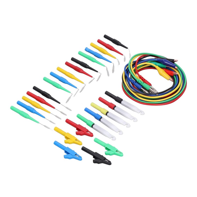 Aramox Highly Practical Banana Plug Test Leads Kit Good Conductivity 90° 135° 180° Back Probes - for Car Diagnostics Testing - Image 4