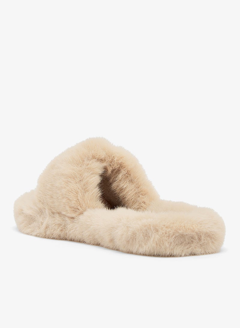 جينجر شبشب غرفة نوم فرو صناعي مريح - Image 2