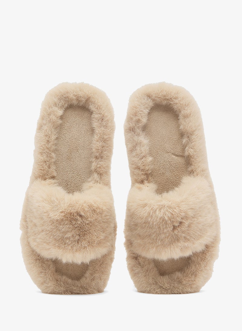 جينجر شبشب غرفة نوم فرو صناعي مريح - Image 4