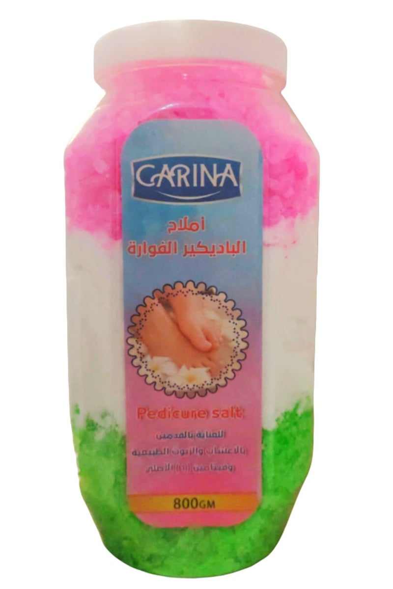 كارينا املاح الباديكير الفوارة برائحة الخوخ لازالة الجلد الميت وتفتيح القدمين 800 جرام - Image 1