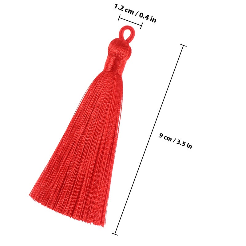 20 Pcs Tassel Accessories Straight Hanging Tassel Pendant Earrings Eardrop Supplies for DIY Keychain Jewelry Earrings - Image 2
