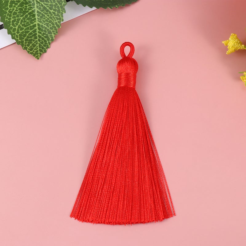 20 Pcs Tassel Accessories Straight Hanging Tassel Pendant Earrings Eardrop Supplies for DIY Keychain Jewelry Earrings - Image 1