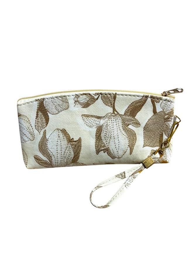 Clearo Floral Women Clutch Wallet - Compact Zipper Wallet with Wrist Strap for Easy Carry - Image 1