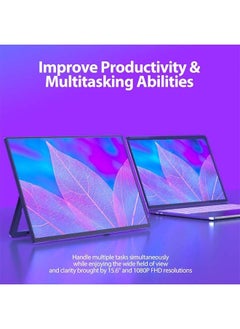Generic Portable monitor computer tablet phone notebook external portable extended display 15.6-inch 1080P stand type  - Image 4