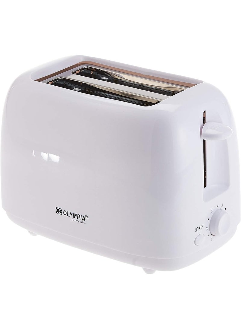 Olympia 2 Slice Toaster, Compact Bread Toaster, 6 Bread Shade Settings and Removable Crumb Tray, Extra Wide Slots, for Toasting Bagels, Breads, Waffles, Breakfast  - Image 1