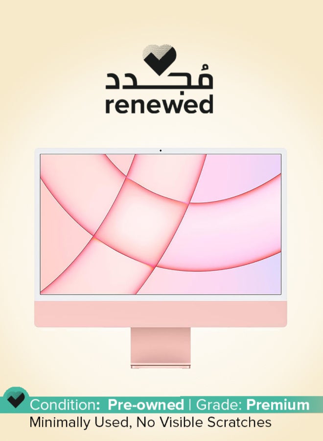 Apple Renewed - iMac AIO With 24-Inch Retina Display,M1 Chip Processor/8GB RAM/256GB SSD With Keyboard And Mouse pink - Image 1