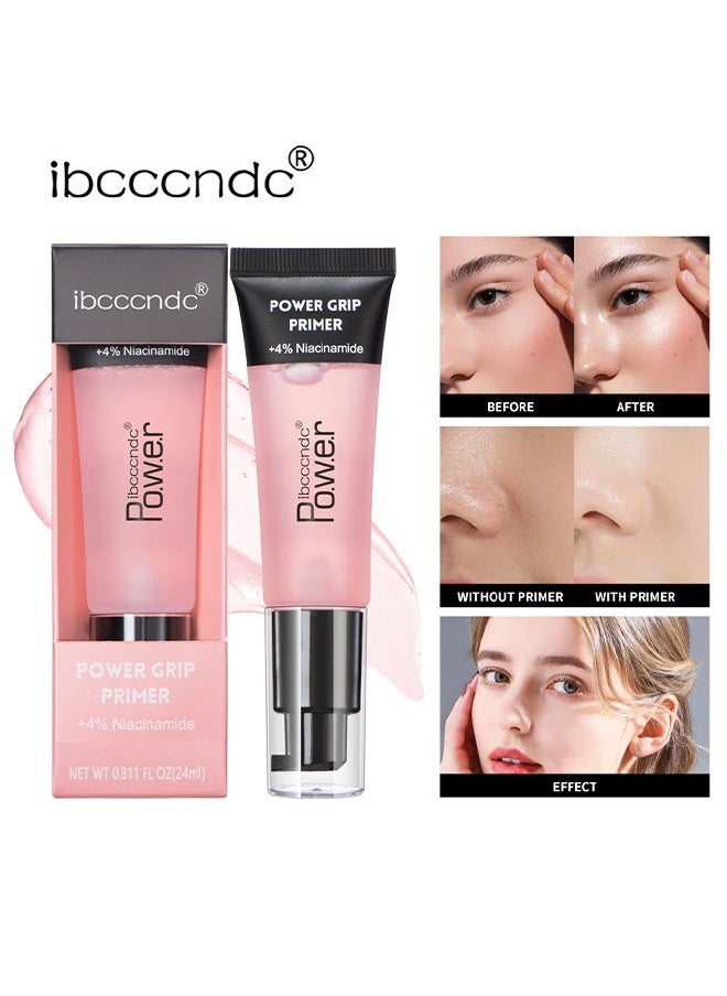 ibcccndc Power Grip Primer Gel Based and Hydrating Face Primer Makeup for Smoothing Skin and Gripping Makeup long lasting Pore Blurring Smooth and Brighten Skin Makeup Primer 24ml  - Image 1