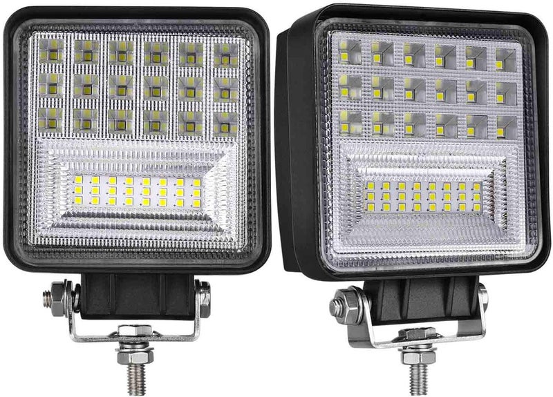 Muto-Beam LED Light Bar - 4'' Square Combo Light with 252W and 25,200 Lumens - Image 1