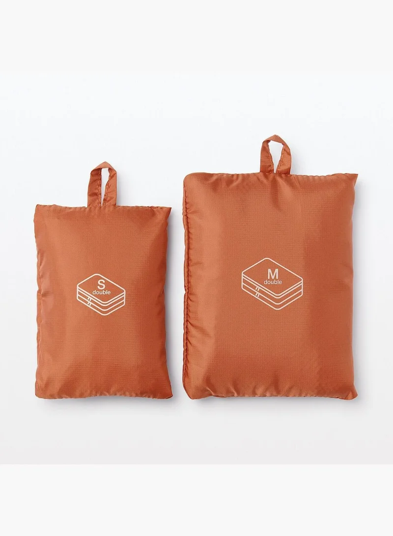 MUJI Polyester Gusset Case, W 20 x D 26 x H 10 cm, Double Type S