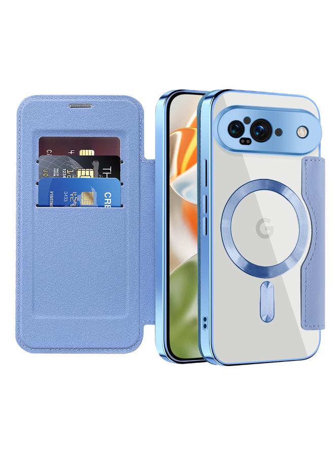 S-TOP Case For Google Pixel 9 Shield Magsafe RFID Anti-theft Rhombus Leather Phone Case - Image 2