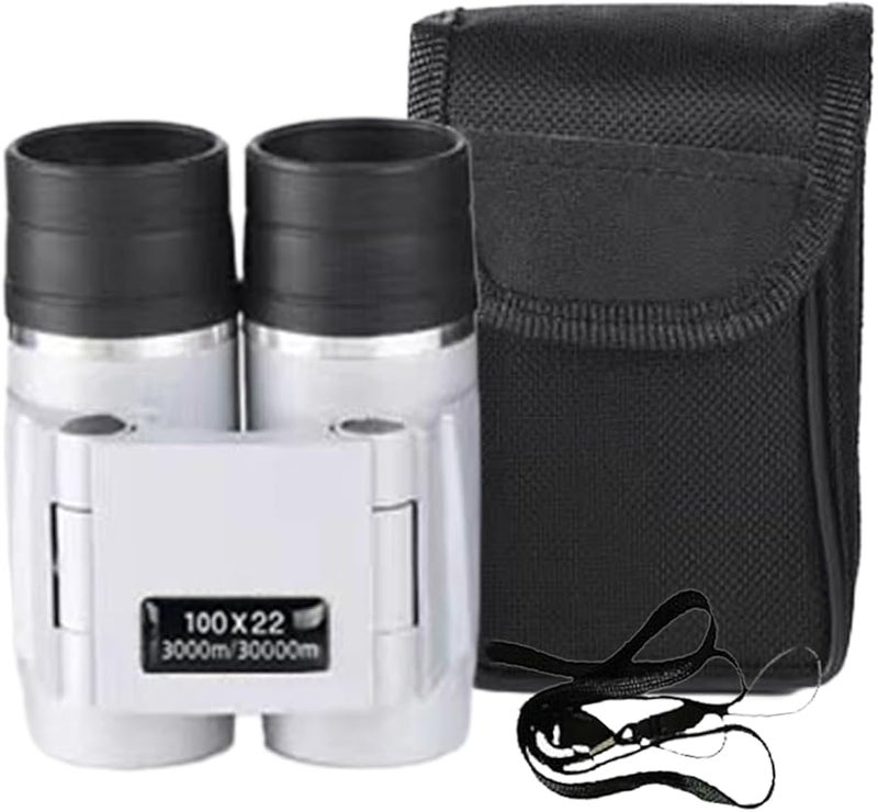 100x22 Automatic Fixed Focus High Power HD Compact Binoculars for Bird Watching Stargazing Travel - Image 1